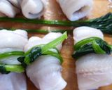 ストウブ1６で穴子のうずら巻き蒸篭蒸し作り方2写真