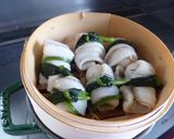 ストウブ1６で穴子のうずら巻き蒸篭蒸し作り方6写真