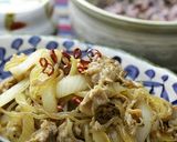材料、調味料３つだけ！豚肉のすき焼き風作り方7写真