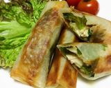 大葉と鶏の春巻き作り方6写真