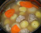 新玉ねぎと新ジャガの梅肉煮作り方7写真