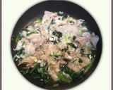 豚バラとほうれん草のねぎ塩丼作り方2写真