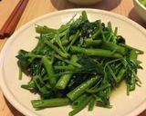 本格！お店の味！シャキシャキ空芯菜炒め作り方6写真