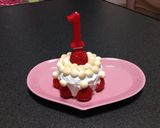 2歳♡フルーツで華やか誕生日2段ケーキ作り方8写真