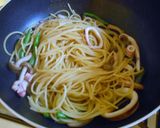 イカとしめじの柚子胡椒スパゲティ作り方6写真
