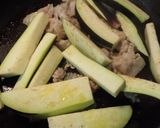 茄子とエリンギの♪豚にらカレー炒め作り方2写真