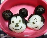 キャラ弁 ラブラブ♡ミッキー&ミニー作り方3写真