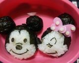 キャラ弁 ラブラブ♡ミッキー&ミニー作り方4写真