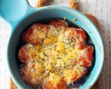 蒸しナスのトマトチーズ焼き作り方4写真