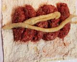 レンジ加熱・ひき肉のお揚げ巻き作り方6写真