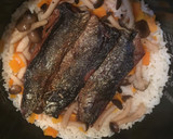簡単☆魚の甘露煮で炊き込みご飯作り方5写真