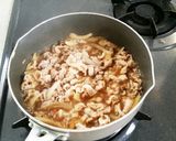 肉玉うどん作り方4写真