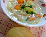 大豆たっぷり♪チキンクリームシチュー作り方3写真