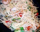 有頭エビとズッキーニのパスタ作り方4写真