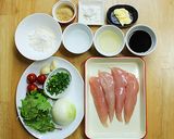 柔らか鶏ササミのガーリックオニオンソース作り方1写真