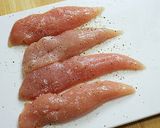 柔らか鶏ササミのガーリックオニオンソース作り方3写真