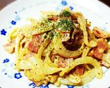 玉ねぎとベーコンだけ！粒マスタード炒め作り方5写真