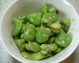 豚と空豆のマリネ♪で菜の花サラダ作り方2写真