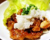チキンのネギおろしガーリック醤油焼き！作り方6写真