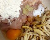 カリフワ♡ゴボウと鶏胸肉の落とし揚げ☆作り方4写真