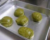 ちょっとリッチな抹茶丸パン～餡子サンド♡作り方2写真
