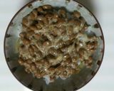 簡単☆たくあんご飯に納豆と炒り卵をかけて作り方7写真