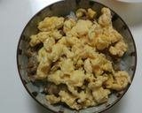 簡単☆たくあんご飯に納豆と炒り卵をかけて作り方8写真