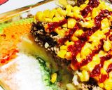 ジャガイモ豚挽肉コーンのミルフィーユ焼作り方5写真