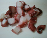 簡単！ タコのマヨ ソース炒め たこ焼風作り方1写真