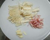 えのきとベーコンの白だしで和風パスタ作り方2写真