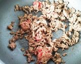 牛肉とこんにゃくのピリ辛炒め★作り方2写真