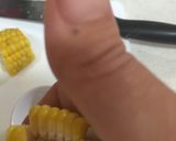 とうもろこしの粒を簡単に取る方法作り方3写真