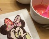 チョコプレート ミニー　ねずこ作り方2写真