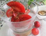 お酒に副菜に◎トマトとニラのピリ旨お浸し作り方6写真