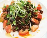 椎茸入り肉味噌の冷やしそば作り方6写真