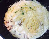 超簡単！！きのこのクリームパスタ★☆作り方3写真