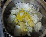 コーンとキャベツの味噌汁作り方3写真