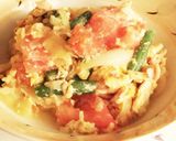 朝食のひと皿にオススメ♡トマト卵の炒め物作り方5写真