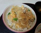 血管ダイエット食393(深川親子丼)作り方2写真