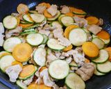 ズッキーニと人参のそうめんチャンプルー作り方3写真