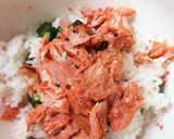 お弁当ランチ簡単☆鮭 オクラ 梅干しご飯作り方5写真