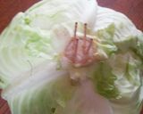 簡単！葉物野菜はつまようじで保存♡作り方3写真