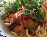 トマトとナスの冷製パスタ作り方11写真