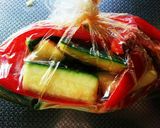 簡単！ズッキーニとパプリカの生姜醤油焼き作り方2写真