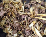 牛肉とゴボウと生姜の甘辛炒め作り方7写真