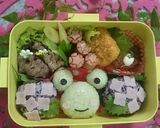 キャラ弁★カエルさんとアジサイ作り方9写真