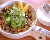 秋色野菜のパエリア風炊き込みご飯作り方14写真