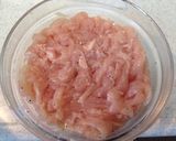 鶏胸肉と新生姜の炒め物作り方1写真