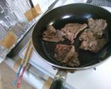 簡単！おかず　牛肉と　椎茸の　甘辛炒め！作り方3写真