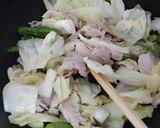 ししとうとキャベツのスタミナ丼！作り方7写真